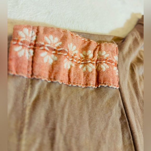 POL Light Brown Sleeveless Cardigan with Fringe GC Size M - Picture 5 of 11